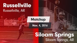 Matchup: Russellville vs. Siloam Springs  2016