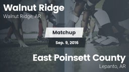 Matchup: Walnut Ridge vs. East Poinsett County  2016