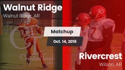 Matchup: Walnut Ridge vs. Rivercrest  2016