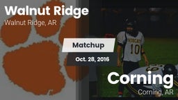 Matchup: Walnut Ridge vs. Corning  2016