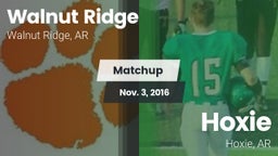 Matchup: Walnut Ridge vs. Hoxie  2016