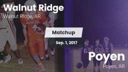 Matchup: Walnut Ridge vs. Poyen  2017