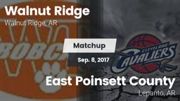 Matchup: Walnut Ridge vs. East Poinsett County  2017