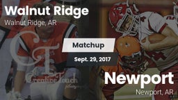 Matchup: Walnut Ridge vs. Newport  2017