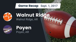 Recap: Walnut Ridge  vs. Poyen  2017