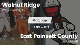 Matchup: Walnut Ridge vs. East Poinsett County  2018