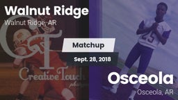 Matchup: Walnut Ridge vs. Osceola  2018