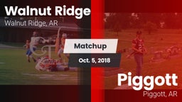 Matchup: Walnut Ridge vs. Piggott  2018