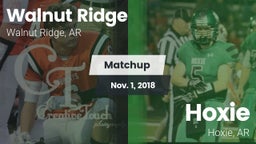 Matchup: Walnut Ridge vs. Hoxie  2018