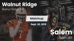 Matchup: Walnut Ridge vs. Salem  2019