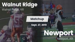 Matchup: Walnut Ridge vs. Newport  2019