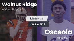 Matchup: Walnut Ridge vs. Osceola  2019