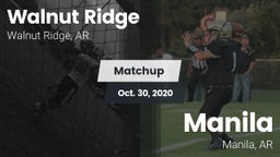 Matchup: Walnut Ridge vs. Manila  2020