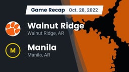 Recap: Walnut Ridge  vs. Manila  2022