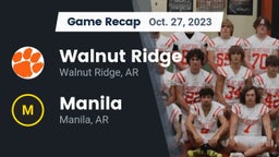 Recap: Walnut Ridge  vs. Manila  2023