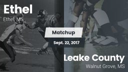 Matchup: Ethel vs. Leake County  2017
