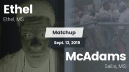 Matchup: Ethel vs. McAdams  2019
