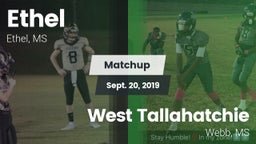 Matchup: Ethel vs. West Tallahatchie  2019
