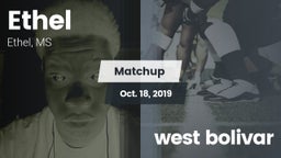 Matchup: Ethel vs. west bolivar 2019