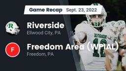 Recap: Riverside  vs. Freedom Area  (WPIAL) 2022