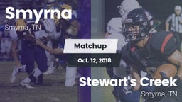 Matchup: Smyrna  vs. Stewart's Creek  2018
