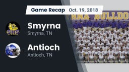 Recap: Smyrna  vs. Antioch  2018