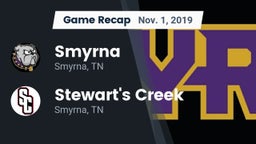 Recap: Smyrna  vs. Stewart's Creek  2019