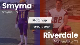 Matchup: Smyrna  vs. Riverdale  2020