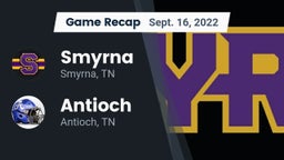Recap: Smyrna  vs. Antioch  2022