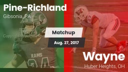Matchup: Pine-Richland vs. Wayne  2017