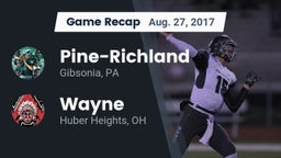 Recap: Pine-Richland  vs. Wayne  2017