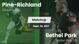 Matchup: Pine-Richland vs. Bethel Park  2017