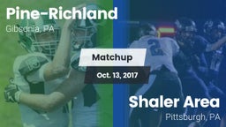 Matchup: Pine-Richland vs. Shaler Area  2017