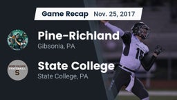 Recap: Pine-Richland  vs. State College  2017