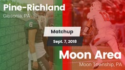Matchup: Pine-Richland vs. Moon Area  2018