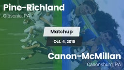 Matchup: Pine-Richland vs. Canon-McMillan  2019