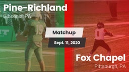 Matchup: Pine-Richland vs. Fox Chapel  2020