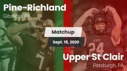 Matchup: Pine-Richland vs. Upper St Clair 2020