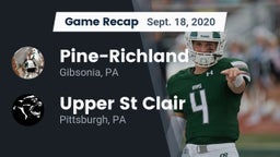 Recap: Pine-Richland  vs. Upper St Clair 2020