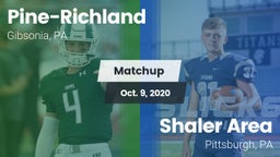 Matchup: Pine-Richland vs. Shaler Area  2020