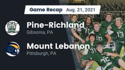 Recap: Pine-Richland  vs. Mount Lebanon 2021