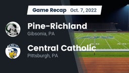 Recap: Pine-Richland  vs. Central Catholic  2022