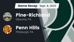 Recap: Pine-Richland  vs. Penn Hills  2023