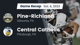 Recap: Pine-Richland  vs. Central Catholic  2023
