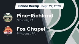 Recap: Pine-Richland  vs. Fox Chapel  2023