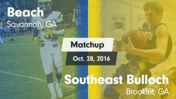 Matchup: Beach vs. Southeast Bulloch  2016
