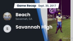 Recap: Beach  vs. Savannah High 2017