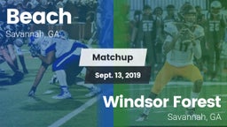 Matchup: Beach vs. Windsor Forest  2019
