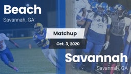 Matchup: Beach vs. Savannah  2020