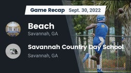 Recap: Beach  vs. Savannah Country Day School 2022